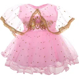 VILLATA FASHION Embellished Georgette Fit & Flare Dress-picture-20