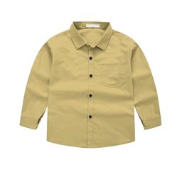 BAESD Boys Classic Regular Fit Spread Collar Solid Cotton Casual Shirt-image-62