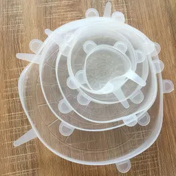 swiss wonder IX®-5VF-Silicone Stretch Lids 7 inch Lid Set image 1