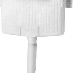 bherunath Wall Mounted P Trap Commode With Soft Seat Cover Cistern Flushing Concealed With Chrome Flush Plate - 10 L FT Western Commode image 2