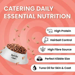 bark out loud Essentials Cat Food - Real Fish, Chicken 2 kg Dry Adult Cat Food image 5