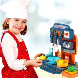 aesgop School Bag Design Kitchen Set Pretend Play Food Party Cookware Kitchen Set-picture-45