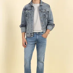 allen solly Men Regular Mid Rise Light Blue Jeans image 2