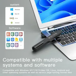 BTS Wireless Presenter, Hyperlink Volume Control Presenter RF 2.4GHz Pen Laser Presenter Presenter image 2