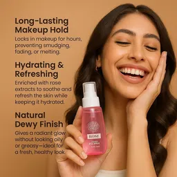 fidah Rose Makeup Fixing Spray – Long-Lasting, Hydrating, Refreshing Mist, 60ml Primer - 80 ml image 3