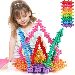 pulsbery House Star Links Interlocking Blocks Educational, Construction Blocks for Kids-picture-28