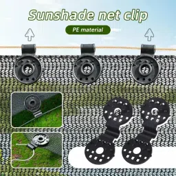 Round Black Clips for Securing Shade Cloth and Landscape Fabric, Finishing Clips for Sun Shades (Pack of 30) image 5