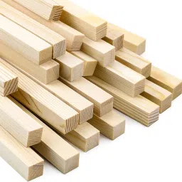Prescent Square Long Wooden Dowels Sticks 30 cm and 10 MM in Thickness for Crafts, Cake Dowels, Home Décor, DIY Projects, and Much More (Pack of 12, 30cm x 10mm) image 1