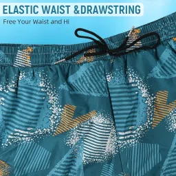 proberos Proberos® Swimming Trunk for Men, Beach Outfits, Pants with Pockets Elastic Double Layer Fashion Print Swimwear Shorts Sport Quick Dry Outdoor Running Swimming, 2XL image 3