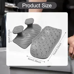 MERISHOPP 2X Weight Lifting Grips Portable Gym Grips Pads for Sports Exercise Training Gray image 1