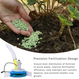 MERISHOPP Electric Fertilizer Applicator Multifunctional Multi Use Fertilizer Spreader Round Head image 4