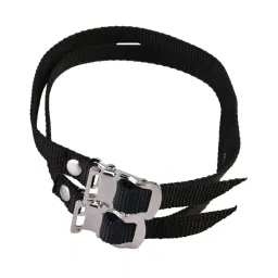 STYLEHEAVEN 2 Pieces Universal Foot Straps 50x1.2cm Reinforced Nylon for Stationary Bike Black image 4