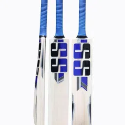 Super_Strock S.S Primium Popular Willow Cricket Bat Full Size Short Hand 33.5 inch, Play with Teniss Ball, Plastic Ball, Rubber Ball with Bat Cover (Blue) image 1
