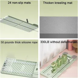 Suicune Upgraded Pilates Reformer Machine - Multifunctional Abdominal Board Automatic Rebound Ab Roller Wheel Training Board for Core & Abdominal Strength - Full Body Home Workout Equipment image 2