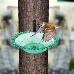 CALANDIS™ Wall-Mounted Bird Bath Large Capacity Bird Water Bowl for Terrace Lawn Patio Blue | Birdbaths | Bird & Wildlife Accessories | Yard, Garden & Outdoor Living image 2