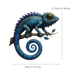 TRENDIVIBE Metal Gecko Lizard Wall Decor Art Wall Decoration for Fence Entryway Balcony image 2