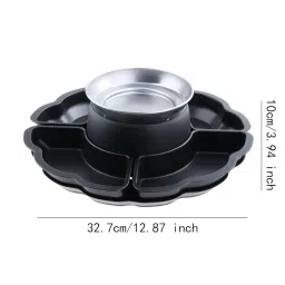 MERISHOPP Chocolate Fondue Set Electric Fondue Pot Set with Forks for Birthday Wedding image 1