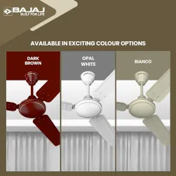 Bajaj Frore 1200 MM (48") 1 Star Rated Ceiling Fans For Home | BEE Star Rated Energy Efficient Ceiling Fan | Rust Free Coating For Long Life | High Air Delivery | 2-Yr Warranty 【Brown】 image 5