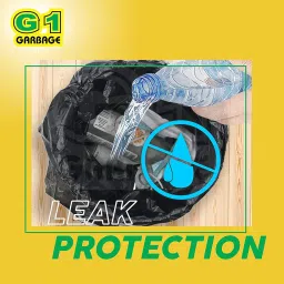 G1 Garbage Dust Bin Bags, 19x21 inches, 30 Pieces, Black, for Home and Commercial Use, Set of 4 image 5