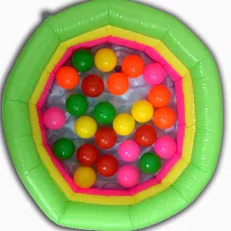 Kids 2-in-1 Ball & Water Play Pool (20"x7") - Inflatable Toddler Pool with 25 Plastic Balls | Indoor/Outdoor Summer Fun for Babies & Children | Non-Toxic PVC Material image 1