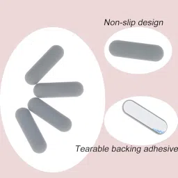 KalamkariX 4 PCS Laptop Rubber Feet Replacement, Anti Slip Bottom Rubber Grip Pads for Improved Airflow and Ergonomics, for Most Laptop Models image 2