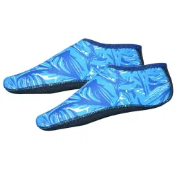 SAZ DEKOR 2xSoft Water Shoes Stretchy Socks Yoga Swim Shoe Dive Sock Camo Blue M image 3