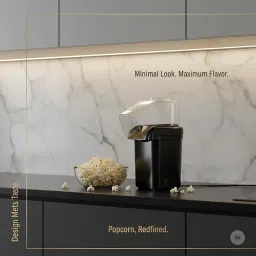 Drumstone (Winter Carnival Offer 10+5 Years Warranty) PM1200 Popcorn Maker | 1200W Oil-Free Healthy Popper for Home, Party & Movie Nights image 3