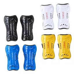 ECOMISTIQ® 3x1 Pair Football Shin Pads Soccer Guards Sports Leg Protector Gear Black|Sporting Goods | Team Sports | Soccer | Clothing, Shoes & Accessories image 3