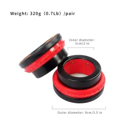 MERISHOPP 2X Barbell Clips Collars Easy Installation Weight Clamp for Home Workout Gym Red image 1