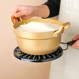 Olpad Foldable Splatter Screen for Frying Pans, Black Non-Stick Metal Grease Guard with Ergonomic Handle, Collapsible Oil Splash Protection for Kitchen Cooking & Stovetop Safety image 1