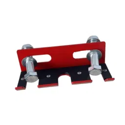 TRENDYNEST Triple Barbell Holder for Squat Rack Metal Home Gym Accessory Gym Bar Hanger Red | Fitness Running & Yoga | Strength Training | Weight Storage image 2