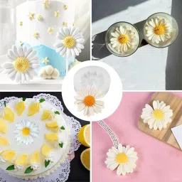 Daisy Flower Shape Silicone Mold 3D for Candle Making Flower Mould Soap Resin Art and Craft Chocolate Cake DIY (Multicolour) image 5