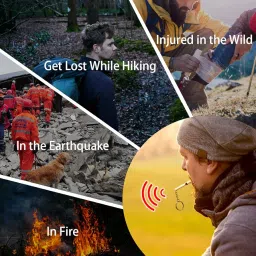 NedFoss 2" Loud Bear Bell with Whistle Set for Hikers, 3 in 1 Hiking Gear Solid Brass Bear Bells with Silencer, Emergency Whistle and Carabiner for Survival, Hiking, Biking, Fishing, Climbing image 4