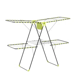 Bathla Mobidry Neo+ 2-Level Foldable Alloy Steel Cloth Drying Stand for Home with Socks Holder (XL) (Made in India) image 3