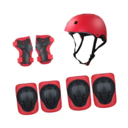 ECOMISTIQ®7Pcs Kids Bike Helmet Protection Gear Set Guards for Longboard Rollerblading Red|Sporting Goods | Cycling | Helmets & Protective Gear | Helmets image 4