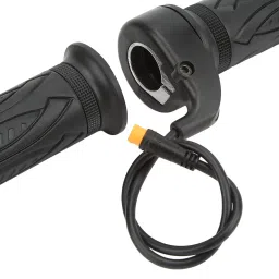 EBike Throttle Grip, Electric Bicycle Scooter Full Twist Throttle Ebike Handlebar with Waterproof Joint Scooter Speed Throttle Handle for Electric Bicycle image 2