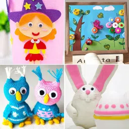 Prescent 20 pc Googly Eyes 20 mm Size for Doll Making, Art Carft Supplies, DIY Projects Decoration and More (Pack of 20) image 1