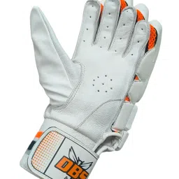 DBS & SONS Super Test White Cricket Batting Gloves | Right-Handed Batting Gloves for Cricket Players | Durable, Comfortable & Protective Hand Gloves (Youth) image 5
