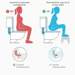 Dastav Squat Commode Toilet Stool 8 Inch Ergonomic Bathroom Footrest for Natural Squatting Position, Promotes Healthy Elimination, Reduces Strain & Supports Better Digestion, Durable & Easy to Clean image 3