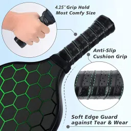 Xfopz Pickleball Paddles Set, Glass Fiber USAPA Approved Pickle Ball Paddle Indoor Outdoor Rackets Pickleballs Racquet Gifts image 4