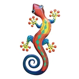 TRENDIVIBE Metal Gecko Wall Art Decorative Item Wall Decoration for Patio Fence Outdoor Style C image 1