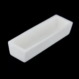 CALANDIS 100x30x20mm Alumina Ceramic Corundum Crucible Boat Sample Holder for Tube Muffle Furnaces image 2