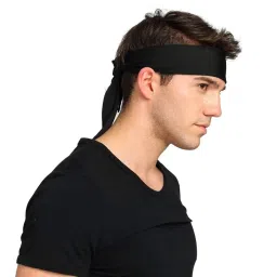 PAROPKAR Sports Headbands for Men and Women (4 Pack) - Lightweight Sweat Band Moisture Wicking Workout Sweatbands for Running Cross Training Cricket Gym Yoga and Bike - Unisex Hairband image 2