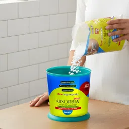 Absorbia Moisture absorber | Absorbia 2000g Spill proof refill pouch for reusable (Absorbtion capacity 4liter) for rooms storage etc image 2