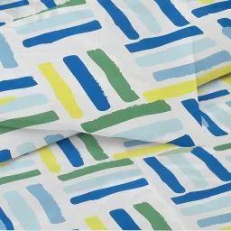 Amazon Brand - Umi 220 GSM Reversible Microfiber AC Comforter/Duvets for Mild Winter | All Season King Size 3 Layered Quilted Blanket for Double Bed (220 cm x 240 cm White & Blue)| TC - 220 image 4