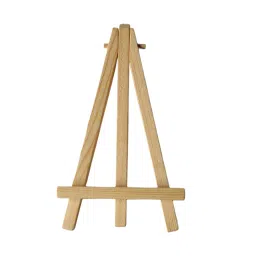 BHAGATH ART STUDIO Mini Swan Oil Painting with Wooden Display Easel, 10 cm × 10 cm Canvas Art, Home Decor, Fine Art image 3