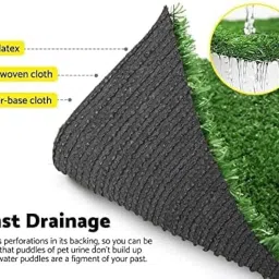 Ur Shopee 25mm Artificial Grass Mat for Balcony | Green Grass Carpet for Balcony | All-Weather Home and Office Edition (Size - 2.5 X 4 Feet | Green Grass Capet for Balcony) image 4