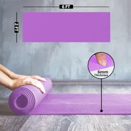 WErFIT Premium 4mm Yoga Mat | Anti-Skid, Eco-Friendly EVA | Extra Comfort & Grip for Yoga, Pilates, Home & Gym Workouts | Lightweight & Durable Exercise Mat for Men & Women image 4