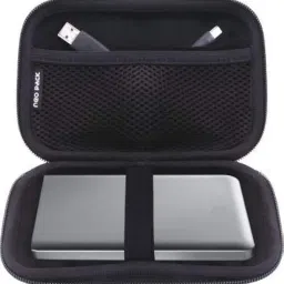 Hard Disk Cover, HDD Pouch case Wallet for 2.5" External HDD Cover WD Seagate Slim Sony Dell Toshiba-Zigzag Black image 2