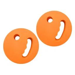 2Pcs Water Exercise Discs Pool Resistance for Swimming Beginners Adults Kids Orange| Sports Equipment | Outdoor Sports Gear | Exercise Gear image 2